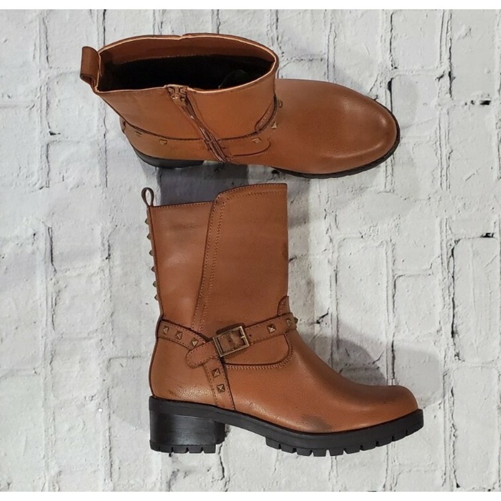 Forever Ankle Boots Laces Up Zip Casual Party Formal Boots Brown WOMENS SZ 6